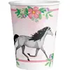 RueDeLaFete 8 Gobelets papier Beautiful Horses 250 ml