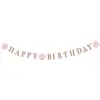 Amscan guirlande ''Joyeux anniversaire'' rose 170 cm