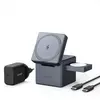 Station de charge magnétique sans fil Anker 3-en-1 15 W avec MagSafe, gris