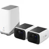 eufy Security SoloCam S220 Camera Surveillance WiFi exterieure sans Fil Solaire, 2 Pack + Homebase3, résolution 2K, Camera Solaire,