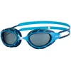 Lunettes de natation Zoggs Predator bleu foncé avec verres transparents bleu junior