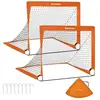 SONGMICS Lot de 2, But de Football pour Enfants, Pliable, Montage Rapi...