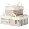 SONGMICS Boîtes de Rangement, Lot de 3, Petit Panier de Rangement, en ...