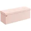 Banc de rangement pliable avec coffre, Rose Bonbon / 110L cm