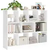 VASAGLE Meuble de rangement avec compartiments ouverts, Blanc / 11 Cube (126L cm)