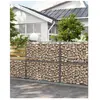 Lot de 4 Gabions 100 x 50 x 50 cm métalliques Déco jardin Clôture Déco...