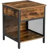 VASAGLE Table d’appoint cadre acier