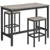 VASAGLE Lot table et chaises de bar
