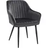 SONGMICS Chaise de salle à manger confort, Gris
