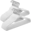 SONGMICS Cintre en velours antiglisse, Blanc / 50