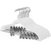 SONGMICS 10 cintres en velours antiglisse, Blanc / Lot de 12
