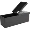 SONGMICS Banc rangement 120L gris foncé