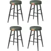 VASAGLE EKHO Collection 2 tabouret de bar haut, Vert Forêt / Lot de 4 / 49,5 x 49,5 x 63 cm (P x L x H)