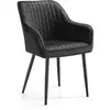 SONGMICS Chaise de salle à manger confort, Noir d'Encre / 1