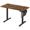 SONGMICS Bureau électrique assis-debout 60 x 120 x (72-120) cm marron et noir