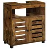 VASAGLE Meuble sous lavabo, Marron rustique / Pour lavabo avec colonne