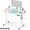 VASAGLE Bureau électrique réglable, Blanc Nuage / 60 x 120 x (72-120) cm