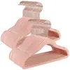 SONGMICS Cintres enfants en velours antiglisse, Rose Clair / 50