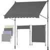SONGMICS Store banne rétractable avec manivelle, Gris Anthracite / 200L cm