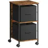 VASAGLE Armoire de classement avec 2 tiroirs, Marron