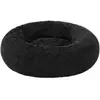 Feandrea Panier pour chien en tissu peluche, Noir / L 80 x l 80 x H 20 cm