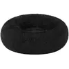 Feandrea Panier pour chien en tissu peluche, Noir / L 60 x l 60 x H 20 cm