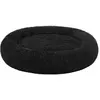 Feandrea Panier pour chien en tissu peluche, Noir / L 120 x l 120 x H 20 cm