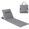Songmics Chaise longue portable avec bandoulières pour camping, Gris ardoise / 1