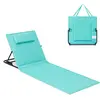 SONGMICS Chaise longue portable avec bandoulières pour camping, Bleu Lac / 1