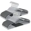 SONGMICS Cintres en plastique antidérapant, Gris Clair + Gris Foncé / 50