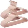 SONGMICS Cintres en velours antidérapant, Rose Clair + Rose Gold / 50