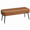 VASAGLE Collection EKHO - Banc d'entrée en PU, Marron Caramel