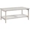 VASAGLE Table basse à 2 niveaux style boho beige chêne, Beige Avoine