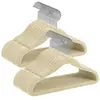 SONGMICS Cintres enfants en velours antiglisse, Beige Sable / 50