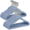 SONGMICS Cintres enfants en velours antiglisse, Bleu Clair / 50