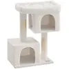 Feandrea Arbre à chat tout doux, Blanc Crème / XL ( 68 x 48 x 101 cm)