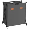 SONGMICS Panier à linge en X Pliable, Gris Ardoise / 115 L