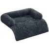 Feandrea FluffyHug Panier pour Chien, 95 x 85 x 16 cm / Gris Foncé