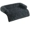 Feandrea FluffyHug Panier pour Chien, 122 x 95 x 18 cm / Gris Foncé