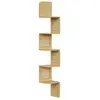 Étagère Murale Flottante - VASAGLE - Zigzag - Rotin PVC - Chêne Beige