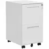 SONGMICS Caisson 2 tiroirs, Blanc