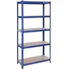 SONGMICS Étagère 150 x 75 x 30 cm bleu
