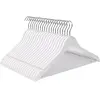 SONGMICS Cintres en bois antiglisse, Blanc / 50