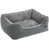 Feandrea Lit pour chien en tissu peluche, Gris