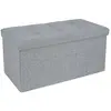 SONGMICS Coffre de rangement pliable, Gris Clair