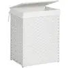 SONGMICS Panier à linge avec poignée, Blanc