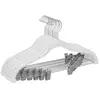 SONGMICS 10 cintres en velours antiglisse, Blanc / Lot de 10