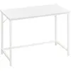 VASAGLE Bureau industriel assemblage simple, Blanc Érable / 50P x 100L cm