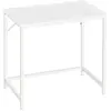 VASAGLE Bureau style industriel montage facile, Blanc Érable
