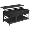 VASAGLE Table basse avec plateau relevable gris anthracite noir, Gris anthracite + Noir